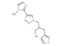 3-[4-(1-methyl-1H-imidazol-2-yl)-1H-1,2,3-triazol-1-yl]-2-(3-thienylmethyl)propan-1-ol