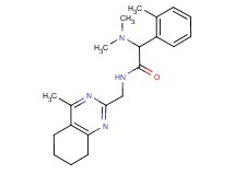 2-(dimethylamino)-2-(2-methylphenyl)-N-[(4-methyl-5,6,7,8-tetrahydroquinazolin-2-yl)methyl]acetamide