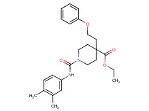 ethyl 1-{[(3,4-dimethylphenyl)amino]carbonyl}-4-(2-phenoxyethyl)-4-piperidinecarboxylate