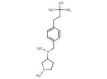 2-methyl-4-(4-{[methyl(1-methyl-3-pyrrolidinyl)amino]methyl}phenyl)-2-butanol