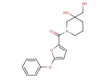 3-(hydroxymethyl)-1-(5-phenoxy-2-furoyl)-3-piperidinol