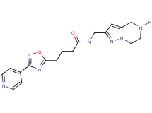 4-[3-(4-pyridinyl)-1,2,4-oxadiazol-5-yl]-N-(4,5,6,7-tetrahydropyrazolo[1,5-a]pyrazin-2-ylmethyl)butanamide hydrochloride
