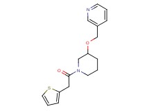 3-({[1-(2-thienylacetyl)-3-piperidinyl]oxy}methyl)pyridine