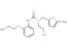 N-(2-hydroxyethyl)-N-[(5-methyl-2-thienyl)methyl]-N'-[2-(propylthio)phenyl]urea