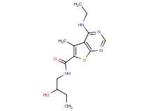 4-(ethylamino)-N-(2-hydroxybutyl)-5-methylthieno[2,3-d]pyrimidine-6-carboxamide