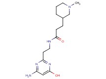 N-[2-(4-amino-6-hydroxy-2-pyrimidinyl)ethyl]-3-(1-methyl-3-piperidinyl)propanamide