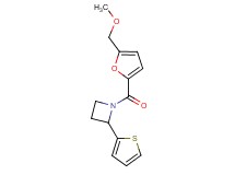 1-[5-(methoxymethyl)-2-furoyl]-2-(2-thienyl)azetidine