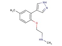N-methyl-2-[4-methyl-2-(1H-pyrazol-4-yl)phenoxy]ethanamine