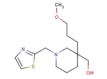 [3-(3-methoxypropyl)-1-(1,3-thiazol-2-ylmethyl)-3-piperidinyl]methanol