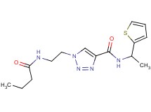1-[2-(butyrylamino)ethyl]-N-[1-(2-thienyl)ethyl]-1H-1,2,3-triazole-4-carboxamide