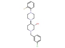 (3R*,4R*)-1-(3-chlorobenzyl)-4-[4-(2-fluorophenyl)-1-piperazinyl]-3-piperidinol