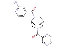 4-{[(1S*,5R*)-3-(pyrazin-2-ylcarbonyl)-3,6-diazabicyclo[3.2.2]non-6-yl]carbonyl}pyridin-2-amine