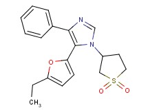1-(1,1-dioxidotetrahydro-3-thienyl)-5-(5-ethyl-2-furyl)-4-phenyl-1H-imidazole