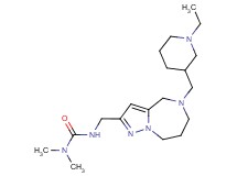 N'-({5-[(1-ethylpiperidin-3-yl)methyl]-5,6,7,8-tetrahydro-4H-pyrazolo[1,5-a][1,4]diazepin-2-yl}methyl)-N,N-dimethylurea