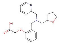 (2-{[(pyridin-2-ylmethyl)(tetrahydrofuran-2-ylmethyl)amino]methyl}phenoxy)acetic acid