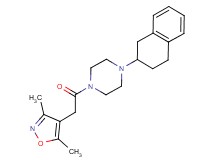 1-[(3,5-dimethyl-4-isoxazolyl)acetyl]-4-(1,2,3,4-tetrahydro-2-naphthalenyl)piperazine