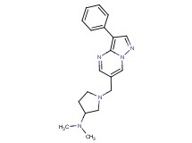 N,N-dimethyl-1-[(3-phenylpyrazolo[1,5-a]pyrimidin-6-yl)methyl]pyrrolidin-3-amine