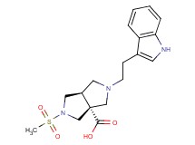 (3aR*,6aR*)-2-[2-(1H-indol-3-yl)ethyl]-5-(methylsulfonyl)hexahydropyrrolo[3,4-c]pyrrole-3a(1H)-carboxylic acid