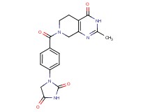 1-{4-[(2-methyl-4-oxo-4,5,6,8-tetrahydropyrido[3,4-d]pyrimidin-7(3H)-yl)carbonyl]phenyl}imidazolidine-2,4-dione