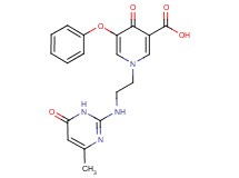 1-{2-[(4-methyl-6-oxo-1,6-dihydropyrimidin-2-yl)amino]ethyl}-4-oxo-5-phenoxy-1,4-dihydropyridine-3-carboxylic acid