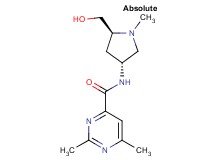 N-[(3R,5S)-5-(hydroxymethyl)-1-methylpyrrolidin-3-yl]-2,6-dimethylpyrimidine-4-carboxamide