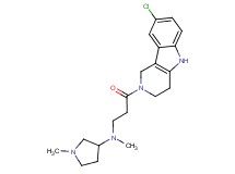 N-[3-(8-chloro-1,3,4,5-tetrahydro-2H-pyrido[4,3-b]indol-2-yl)-3-oxopropyl]-N,1-dimethyl-3-pyrrolidinamine