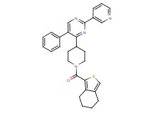 5-phenyl-2-(3-pyridinyl)-4-[1-(4,5,6,7-tetrahydro-2-benzothien-1-ylcarbonyl)-4-piperidinyl]pyrimidine