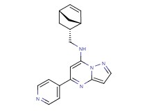 N-[(1R*,2R*,4R*)-bicyclo[2.2.1]hept-5-en-2-ylmethyl]-5-(4-pyridinyl)pyrazolo[1,5-a]pyrimidin-7-amine