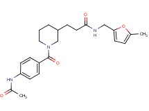 3-{1-[4-(acetylamino)benzoyl]-3-piperidinyl}-N-[(5-methyl-2-furyl)methyl]propanamide