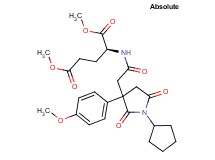 dimethyl N-{[1-cyclopentyl-3-(4-methoxyphenyl)-2,5-dioxo-3-pyrrolidinyl]acetyl}-L-glutamate