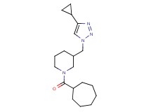 1-(cycloheptylcarbonyl)-3-[(4-cyclopropyl-1H-1,2,3-triazol-1-yl)methyl]piperidine