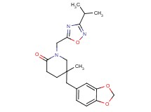 5-(1,3-benzodioxol-5-ylmethyl)-1-[(3-isopropyl-1,2,4-oxadiazol-5-yl)methyl]-5-methylpiperidin-2-one