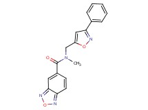 N-methyl-N-[(3-phenyl-5-isoxazolyl)methyl]-2,1,3-benzoxadiazole-5-carboxamide