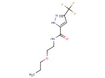 N-(2-propoxyethyl)-3-(trifluoromethyl)-1H-pyrazole-5-carboxamide