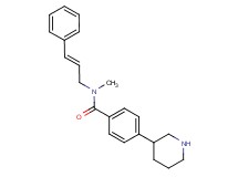 N-methyl-N-[(2E)-3-phenylprop-2-en-1-yl]-4-piperidin-3-ylbenzamide