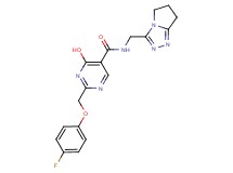 N-(6,7-dihydro-5H-pyrrolo[2,1-c][1,2,4]triazol-3-ylmethyl)-2-[(4-fluorophenoxy)methyl]-4-hydroxypyrimidine-5-carboxamide