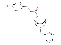 (1S*,5R*)-6-[3-(4-chlorophenyl)propanoyl]-3-(pyridin-3-ylmethyl)-3,6-diazabicyclo[3.2.2]nonane