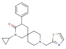 2-cyclopropyl-4-phenyl-9-(1,3-thiazol-2-ylmethyl)-2,9-diazaspiro[5.5]undecan-3-one