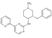 N-[(3S*,4R*)-3-benzyl-1-methyl-4-piperidinyl]-4-(2-pyridinyl)-2-pyrimidinamine