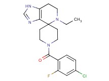 1'-(4-chloro-2-fluorobenzoyl)-5-ethyl-1,5,6,7-tetrahydrospiro[imidazo[4,5-c]pyridine-4,4'-piperidine]