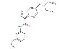 6-[(diethylamino)methyl]-N-(3-methoxyphenyl)pyrazolo[1,5-a]pyrimidine-3-carboxamide