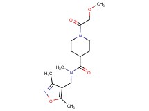 N-[(3,5-dimethyl-4-isoxazolyl)methyl]-1-(methoxyacetyl)-N-methyl-4-piperidinecarboxamide