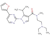 N-[2-(diethylamino)ethyl]-1-[4-(2-furyl)-2-pyrimidinyl]-5-isopropyl-N-methyl-1H-pyrazole-4-carboxamide
