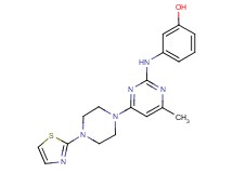 3-({4-methyl-6-[4-(1,3-thiazol-2-yl)piperazin-1-yl]pyrimidin-2-yl}amino)phenol