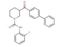 3-(4-biphenylylcarbonyl)-N-(2-fluorophenyl)-1-piperidinecarboxamide