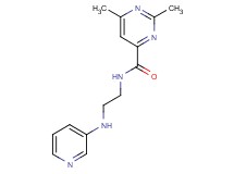 2,6-dimethyl-N-[2-(3-pyridinylamino)ethyl]-4-pyrimidinecarboxamide trifluoroacetate
