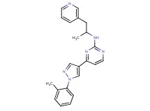 4-[1-(2-methylphenyl)-1H-pyrazol-4-yl]-N-(1-methyl-2-pyridin-3-ylethyl)pyrimidin-2-amine