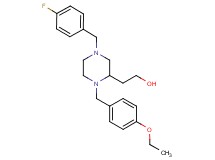 2-[1-(4-ethoxybenzyl)-4-(4-fluorobenzyl)-2-piperazinyl]ethanol
