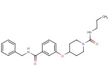 4-{3-[(benzylamino)carbonyl]phenoxy}-N-propylpiperidine-1-carboxamide