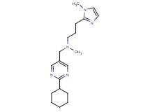 N-[(2-cyclohexylpyrimidin-5-yl)methyl]-N-methyl-3-(1-methyl-1H-imidazol-2-yl)propan-1-amine